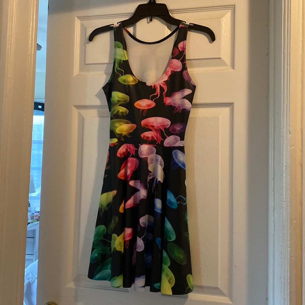 Rainbow Jellyfish Blackmilk Clothing Skater Dress